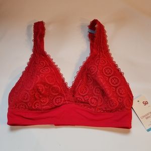 SO Red Intimate Convertible Bralette Large Ski Patrol New.